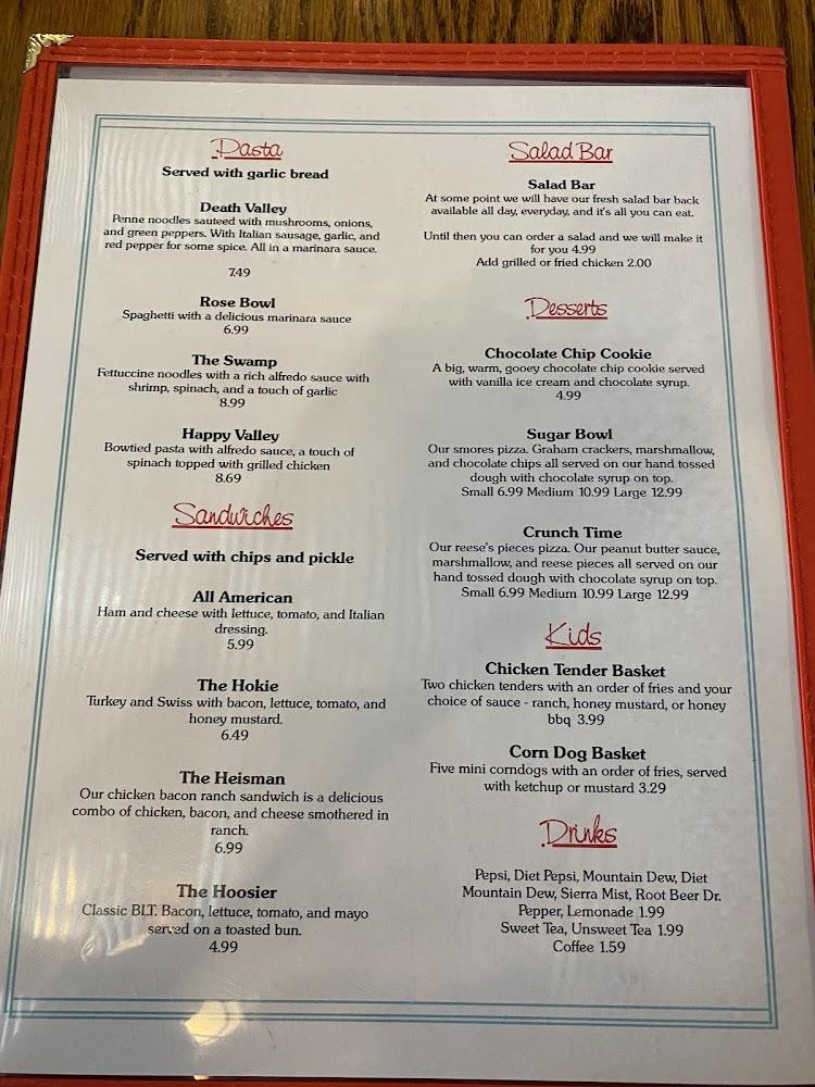 Dad's Pizzeria Menu image 2